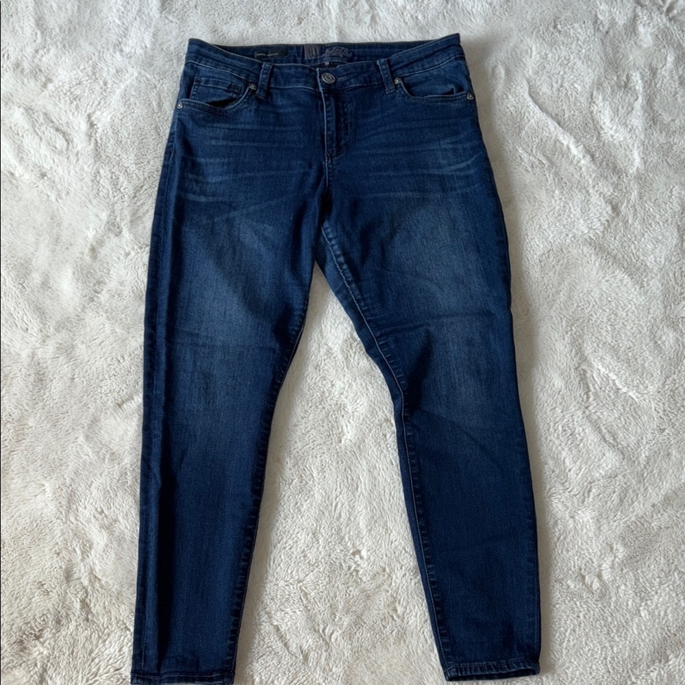 Kut from the Kloth Dakota Ankle Skinny Jeans - Deep Indigo Size 10